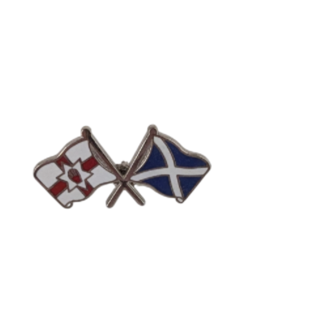 Scottish & Ulster flag pin badge