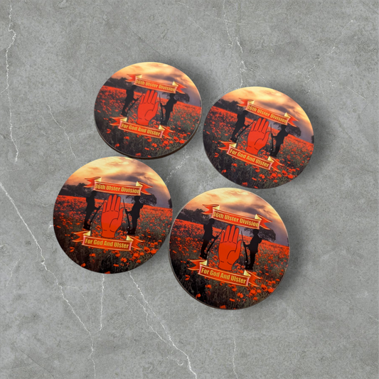36th ulster division coaster sets