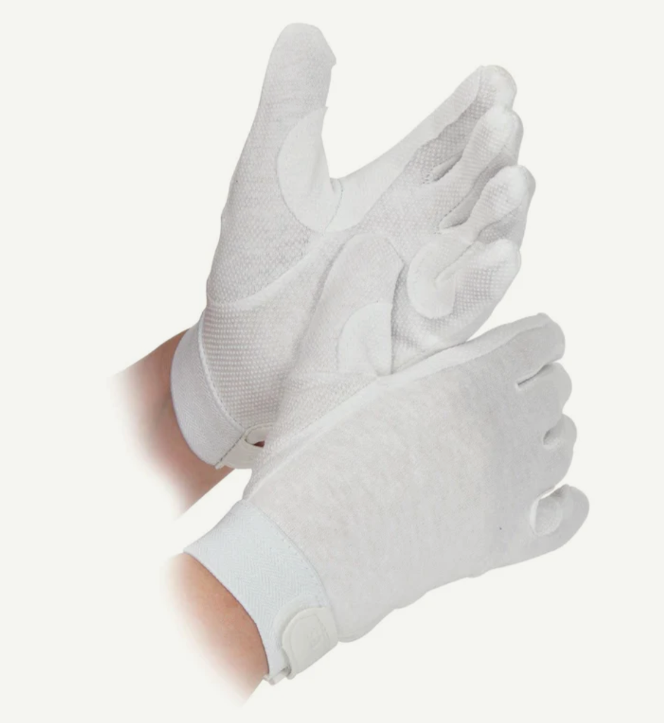 White Drummers Gloves