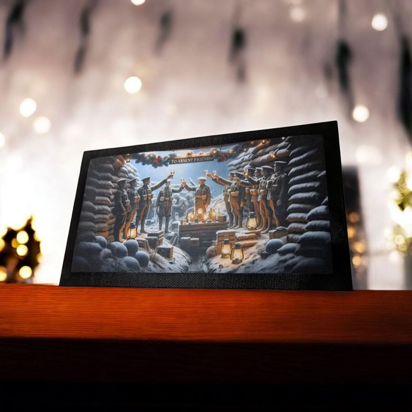 Absent friend's bar mat