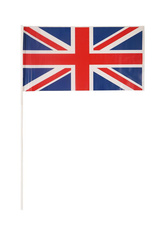 Plastic Union Jack Hand Flag