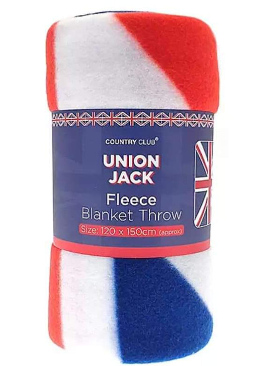 Union Jack fleece throw