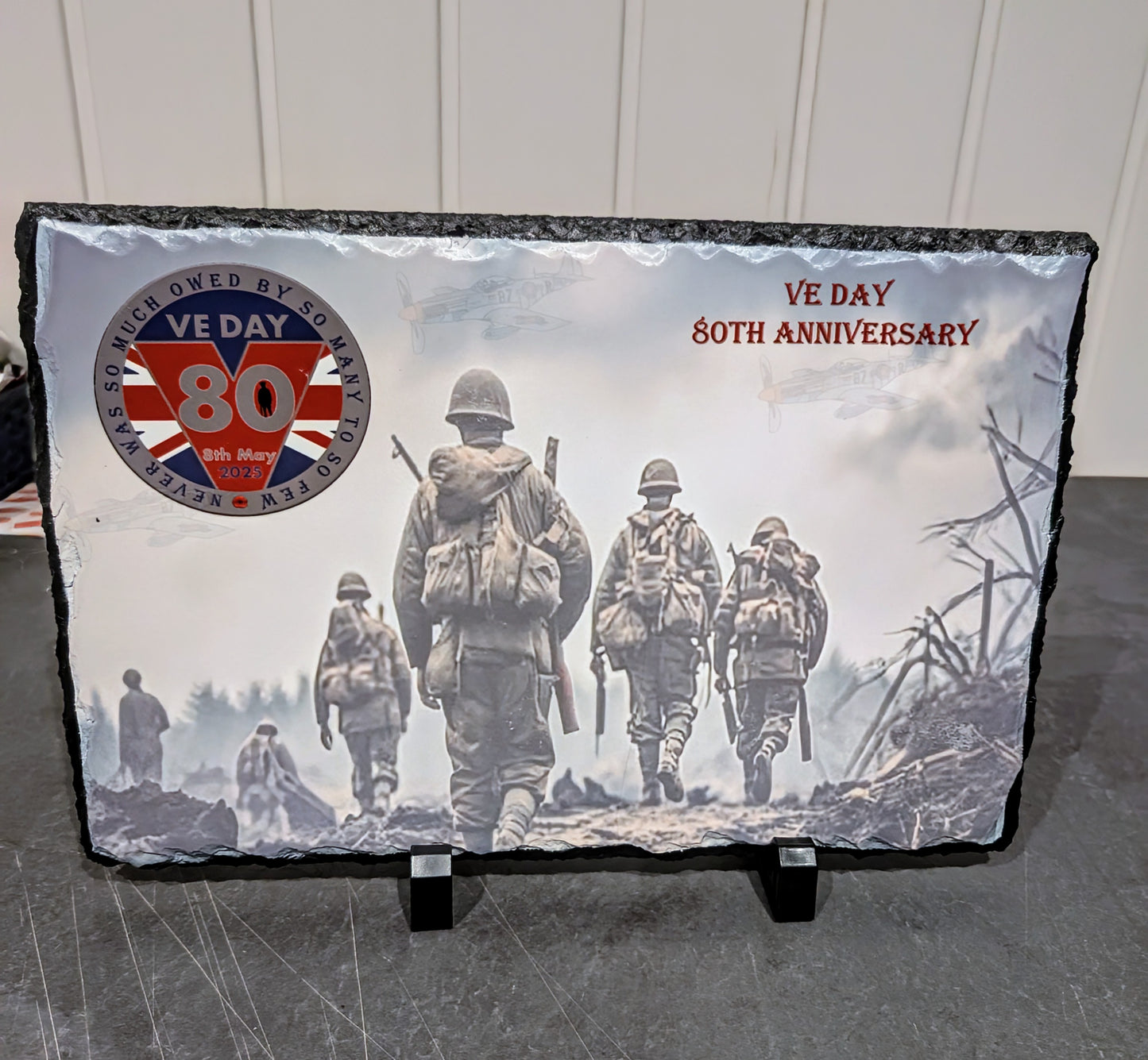 VE DAY ANNIVERSARY SLATE