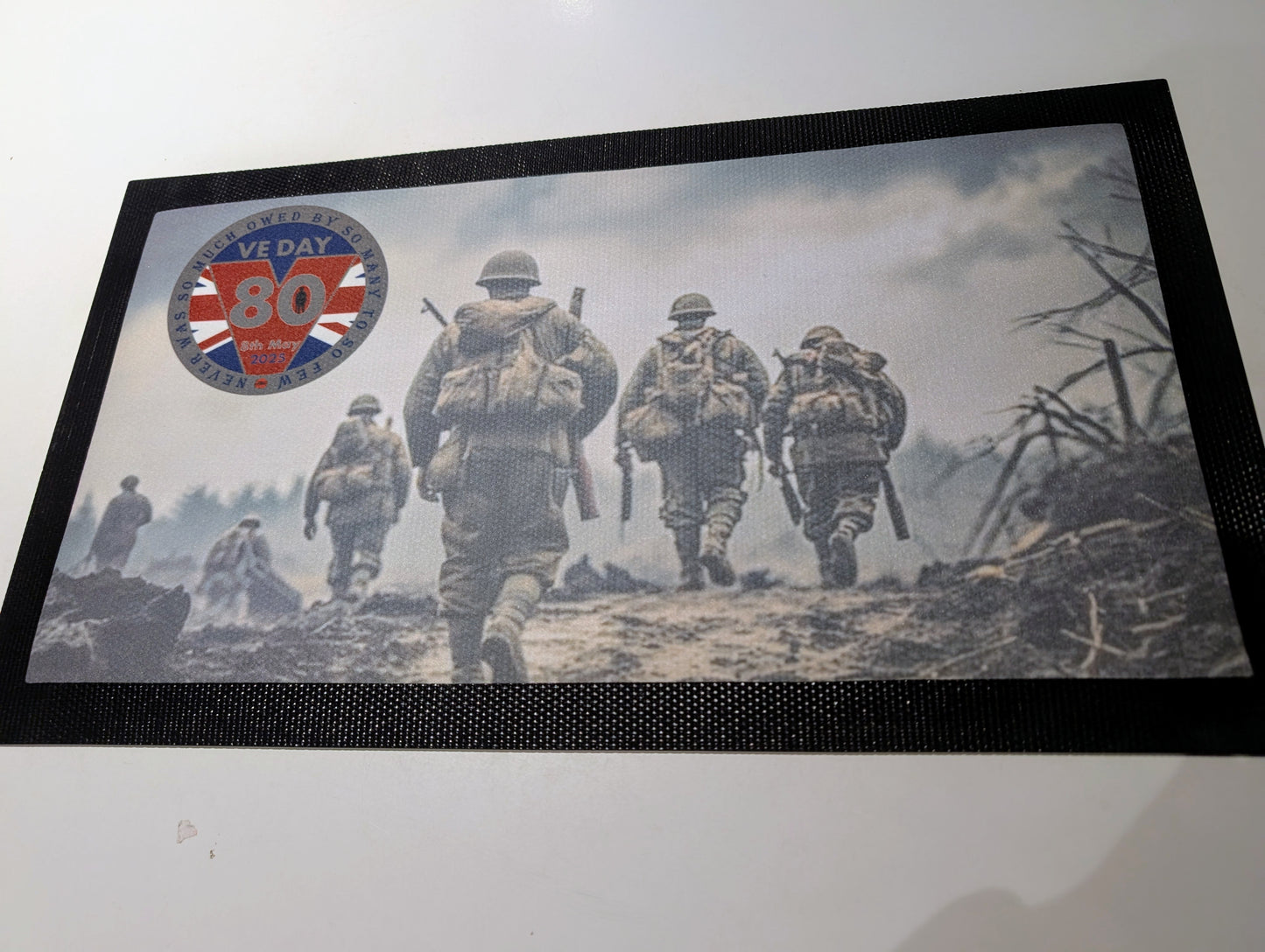 VE DAY ANNIVERSARY BAR MAT