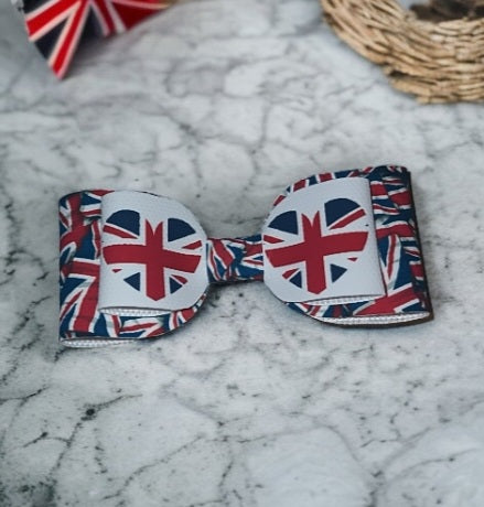 Kids Union Jack hair bow