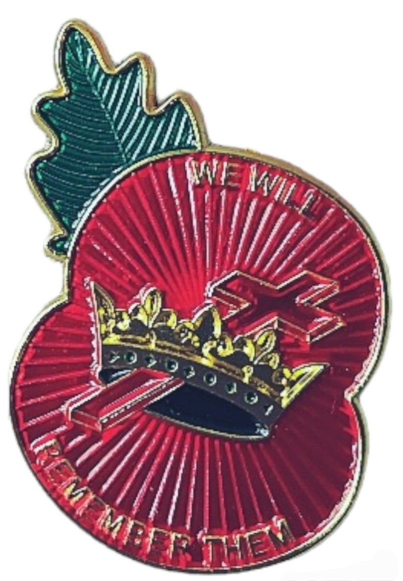 Royal Black Remembrance Pin Badge