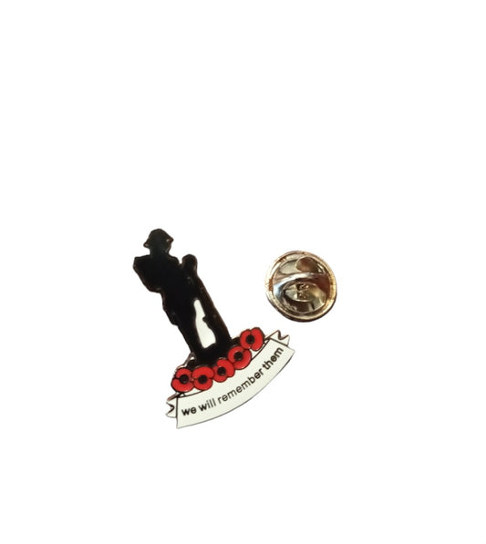 We will remember them "soldier" Pin badge