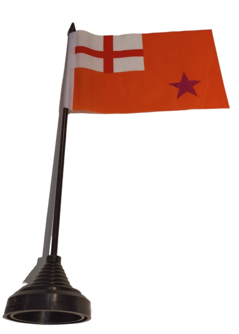 Orange standard table flag