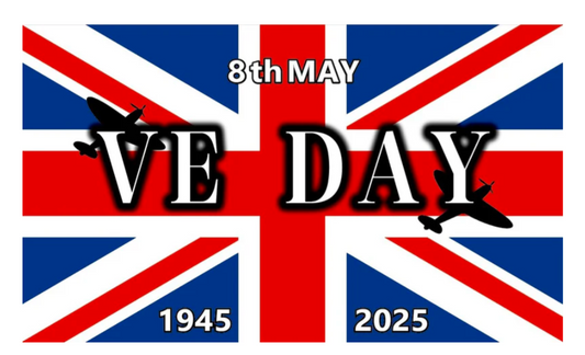 VE Day anniversary flag.