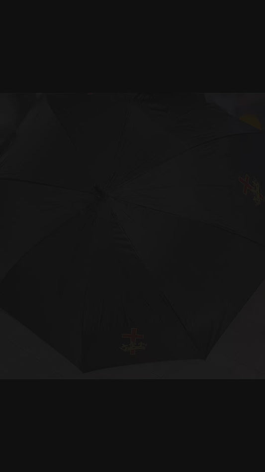 Cross & crown golf umbrellas