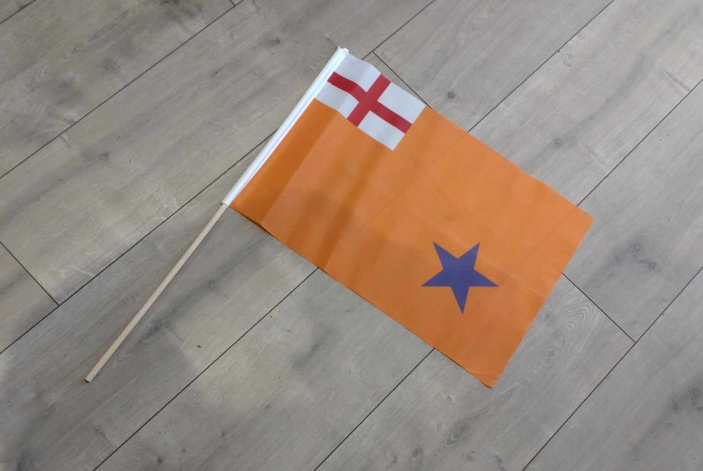 Orange standard hand flags