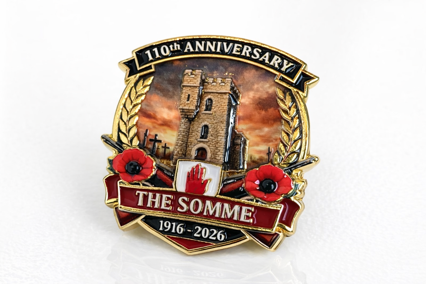Battle of the somme 110th anniversary pin badge