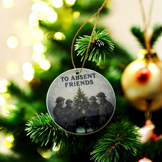 Absent friends Christmas decoration