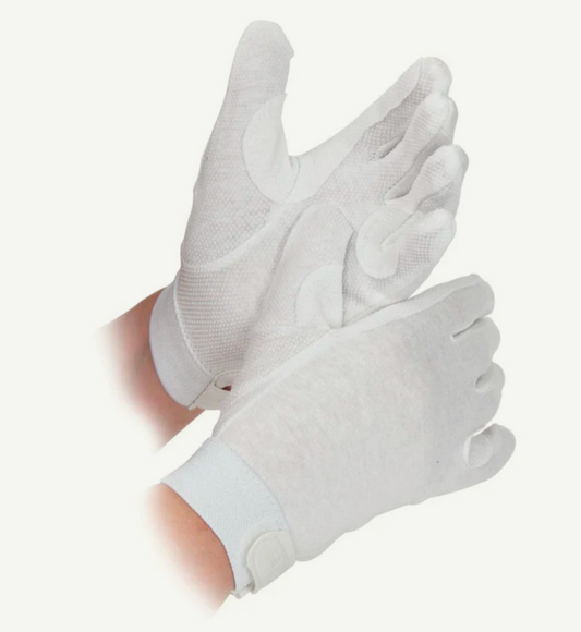 White Drummers Gloves