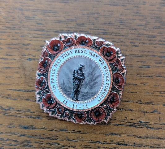 Pittance of time pin badge