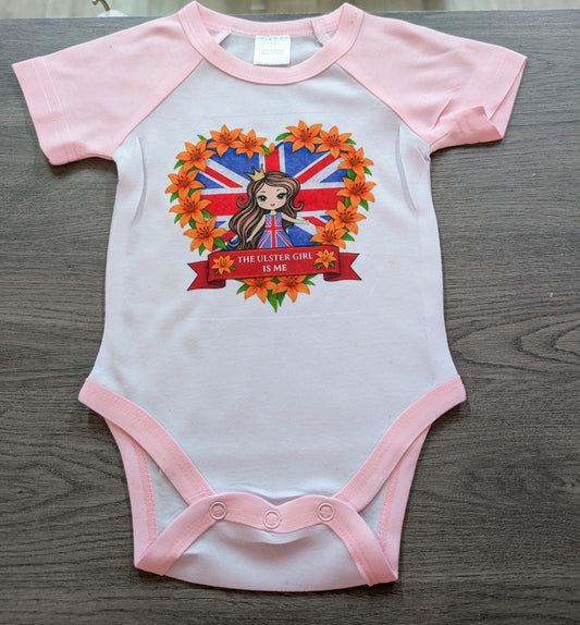 Ulster girl baby vest