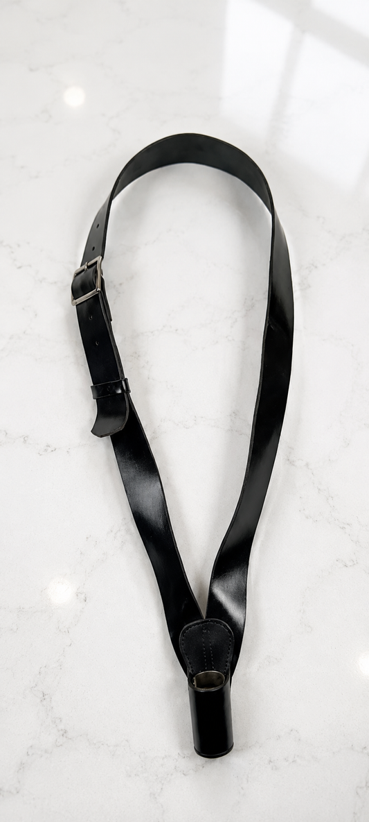 Black PVC Flag Strap