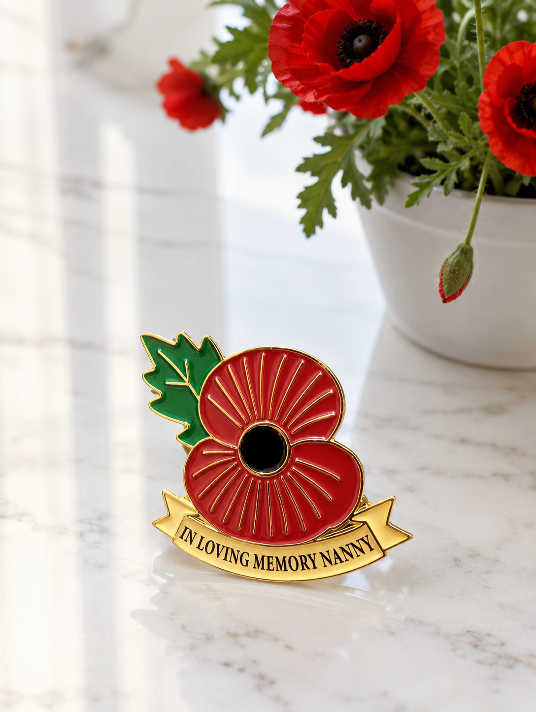 In loving memory poppy pins