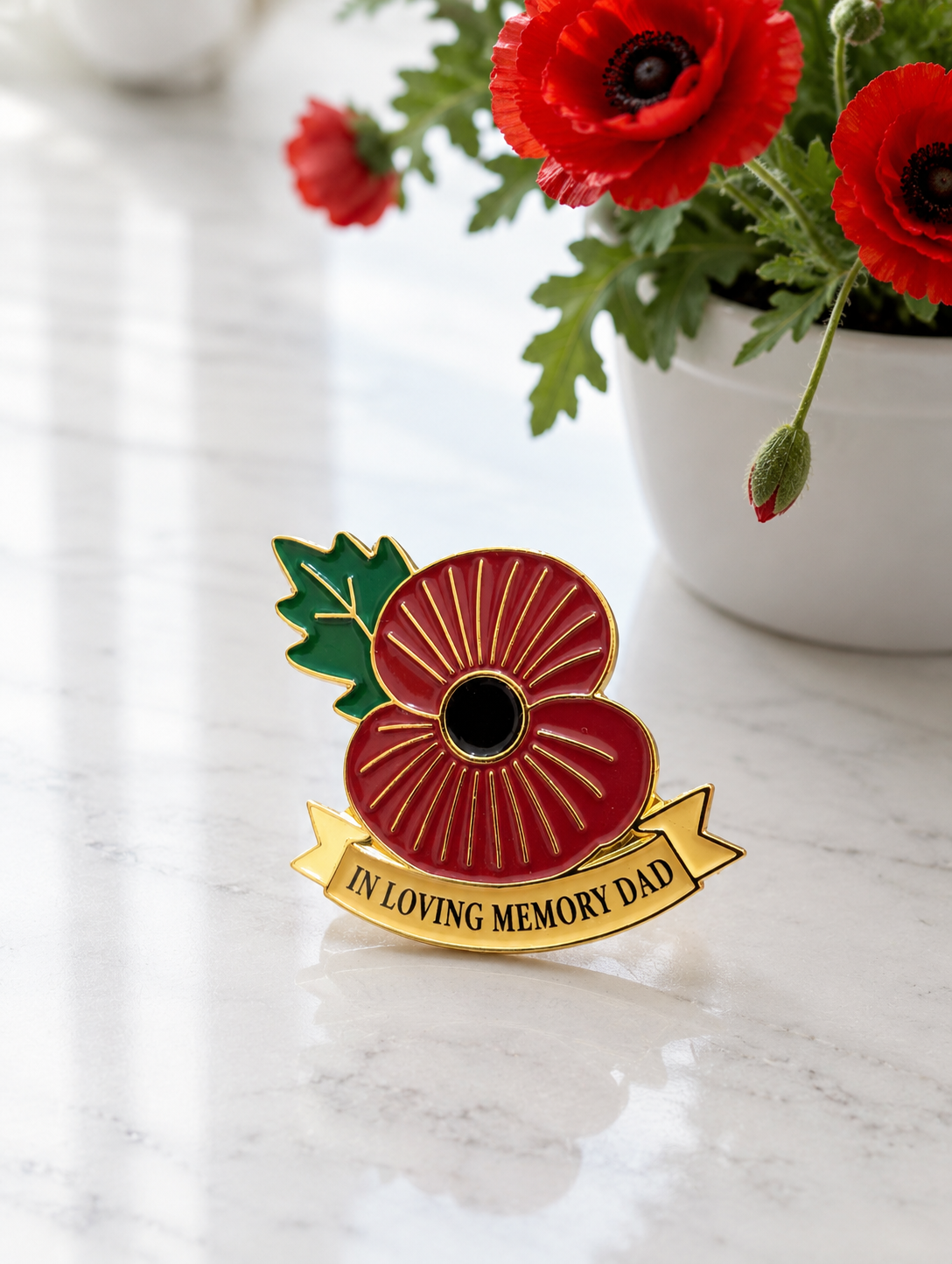 In loving memory poppy pins