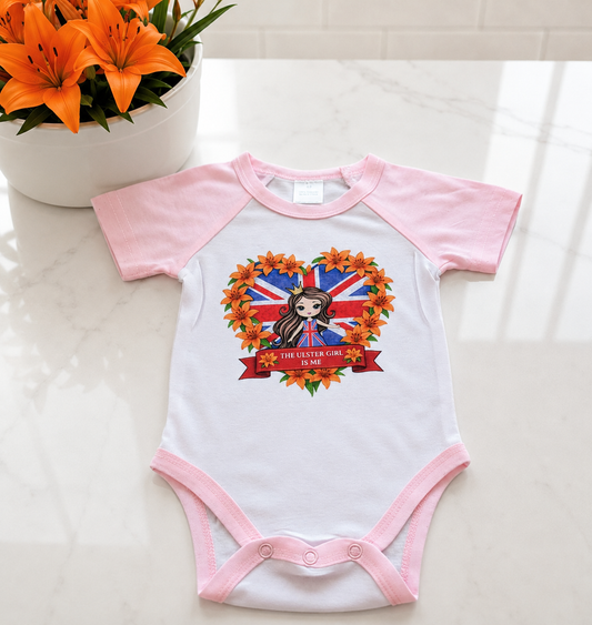 Ulster girl baby vest