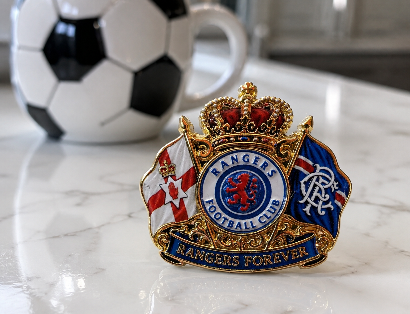 Rangers forever pin badge
