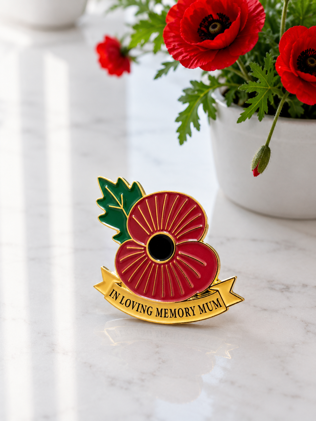 In loving memory poppy pins