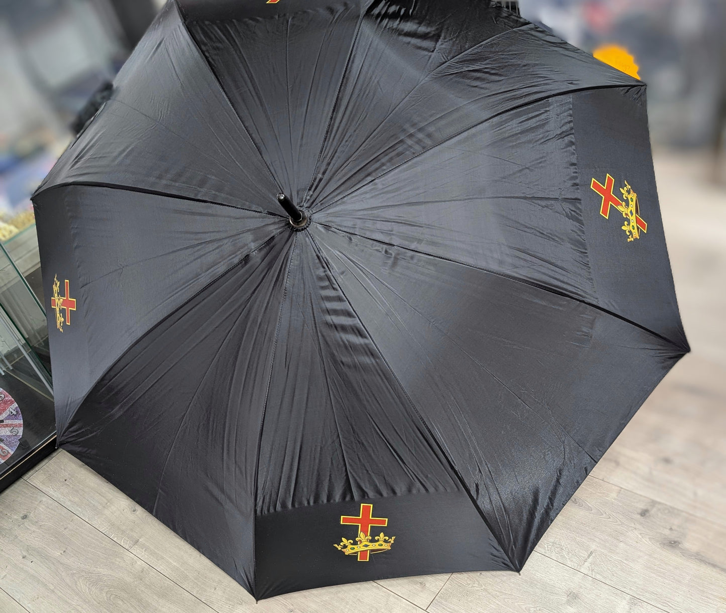 Cross & crown golf umbrellas