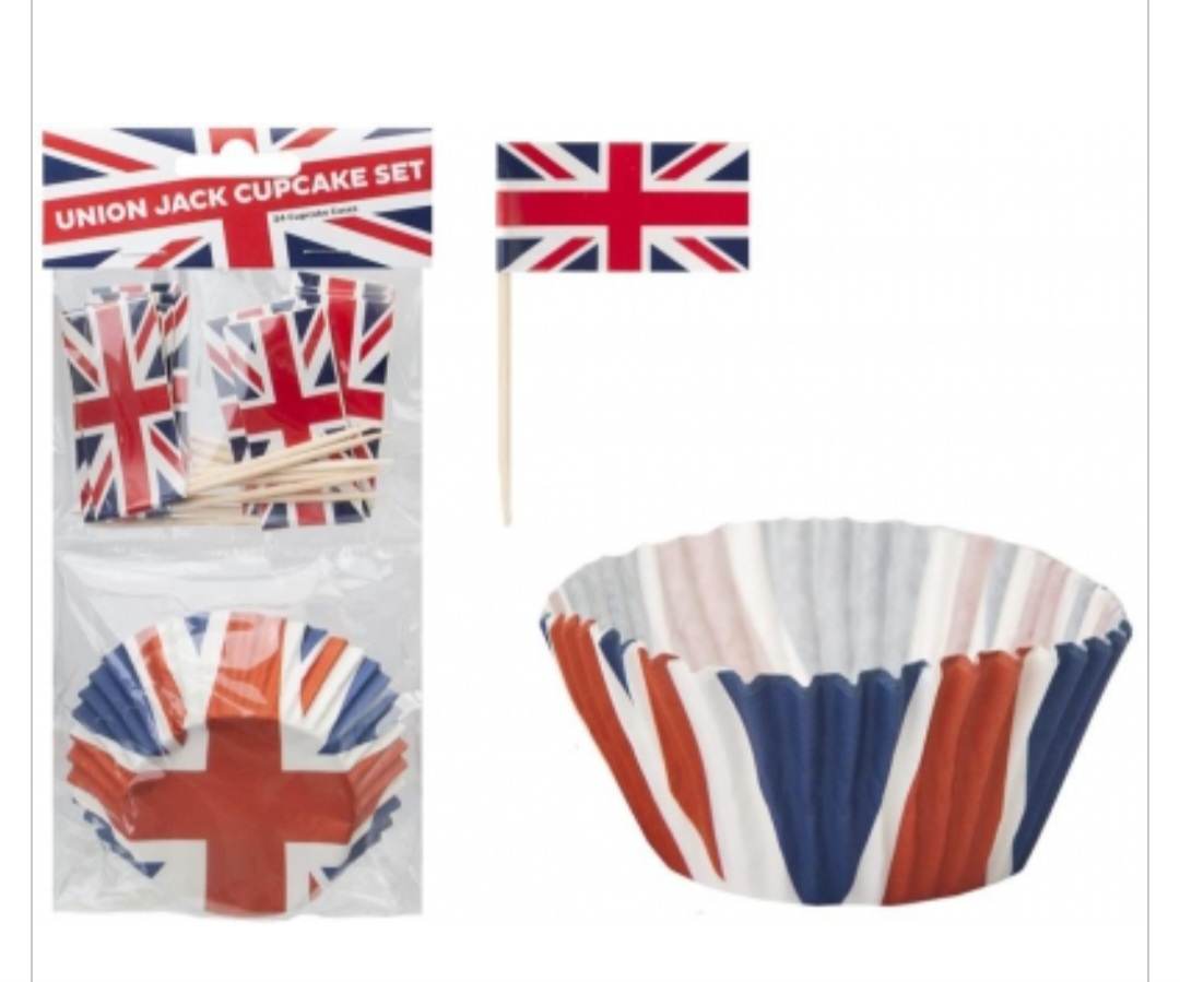 Union Jack Cupcake set