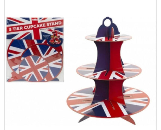 Union Jack Cupcake stand