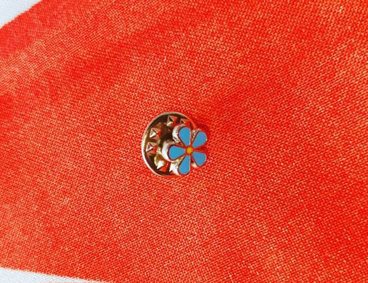 Forget Me Not Pin Badge