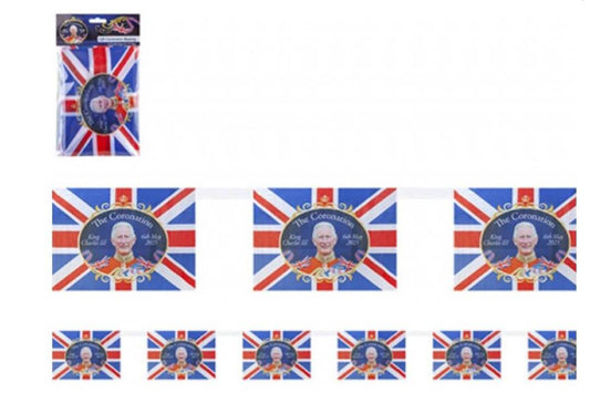 King Charles Plastic Bunting