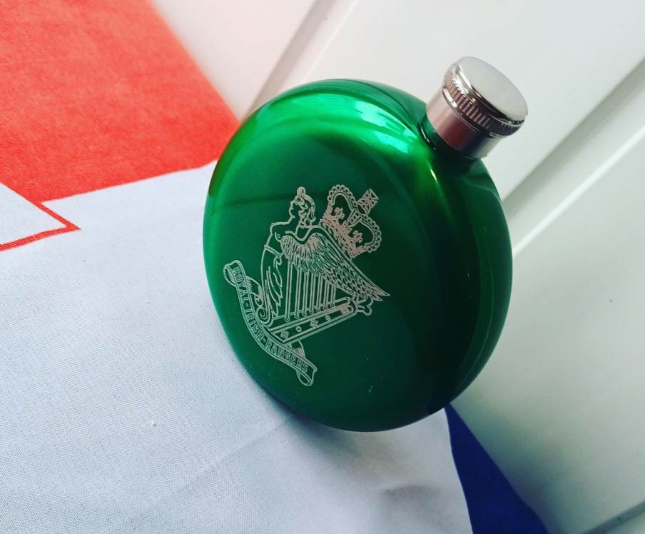 Royal Irish Rangers Hipflask