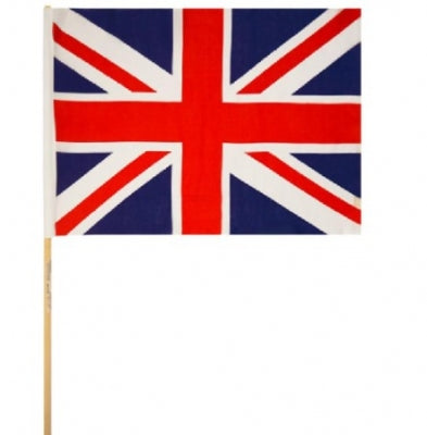 Union Jack Wooden Hand Flag